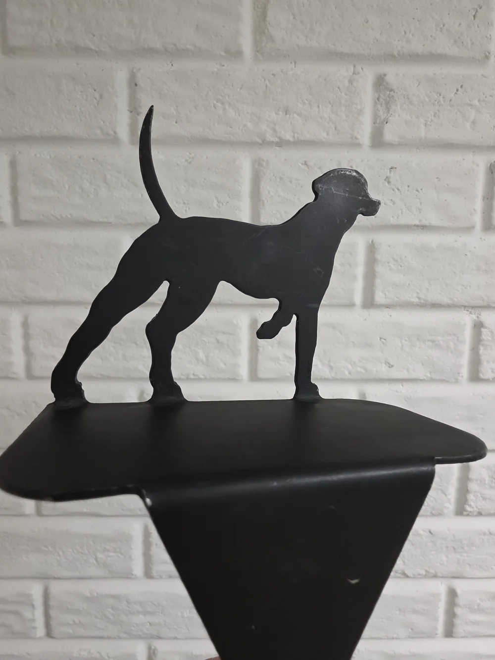 Vintage Cabela’s Metal Dog Christmas Stocking Holder Mantel Hook